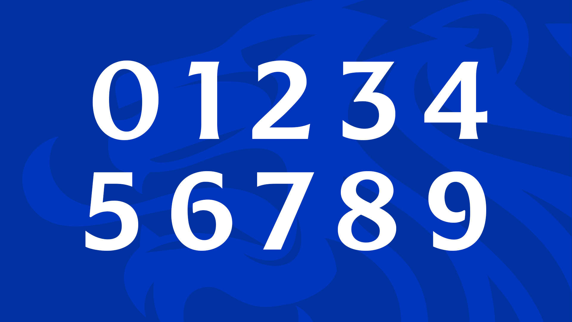 Rangers FC numerals