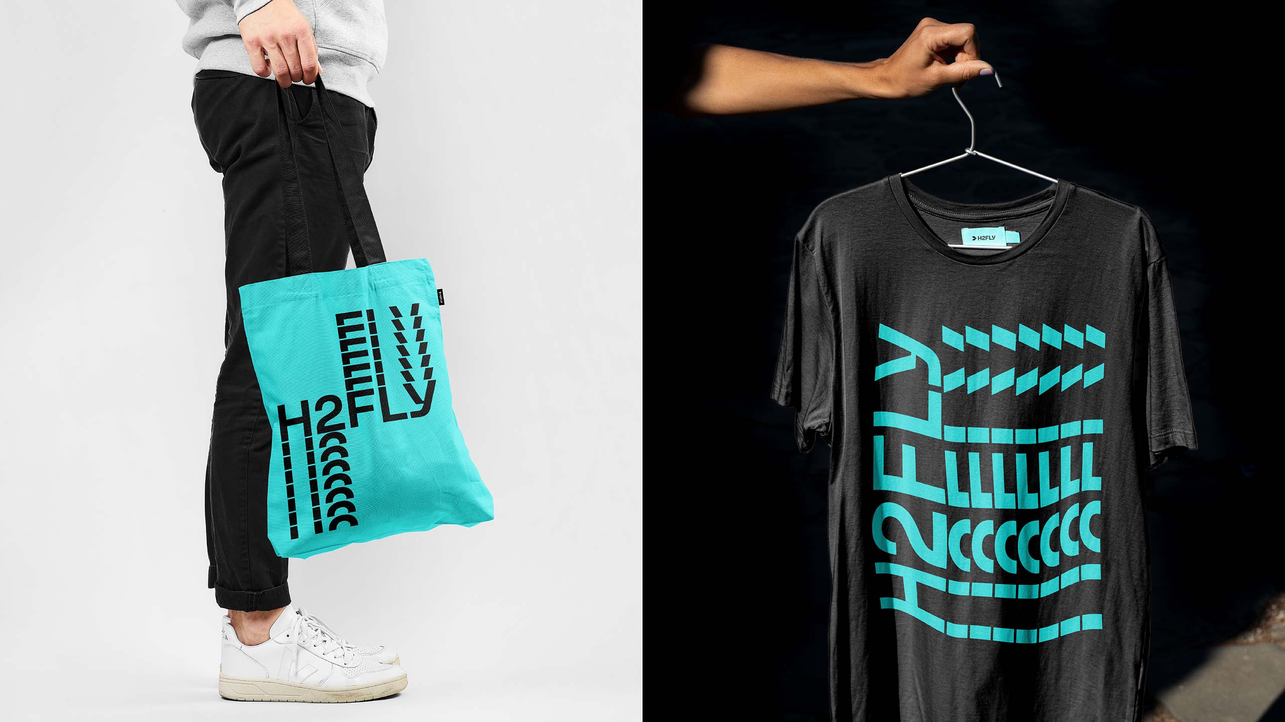 H2FLY Shirt and Bag