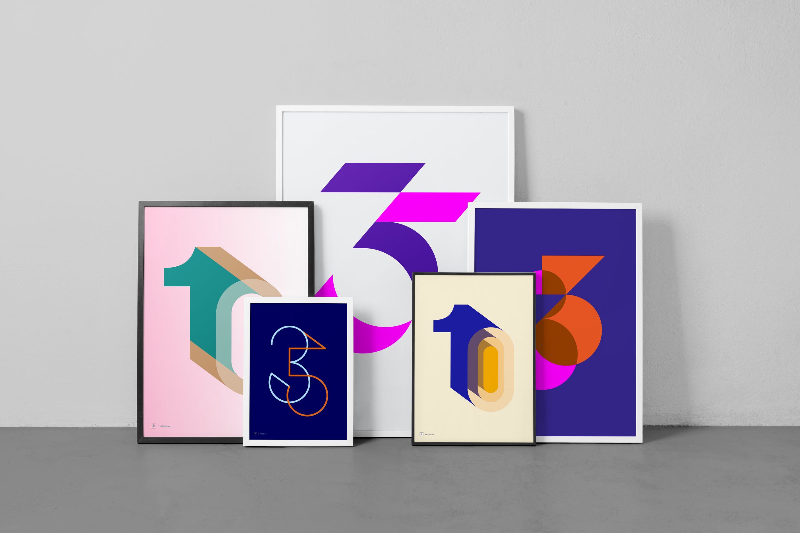 Samples of custom numerals