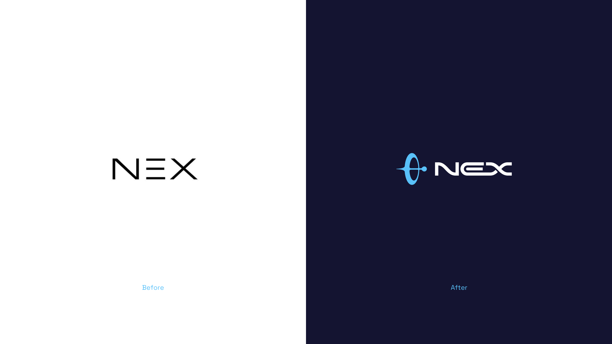 NEX Before and After Logo
