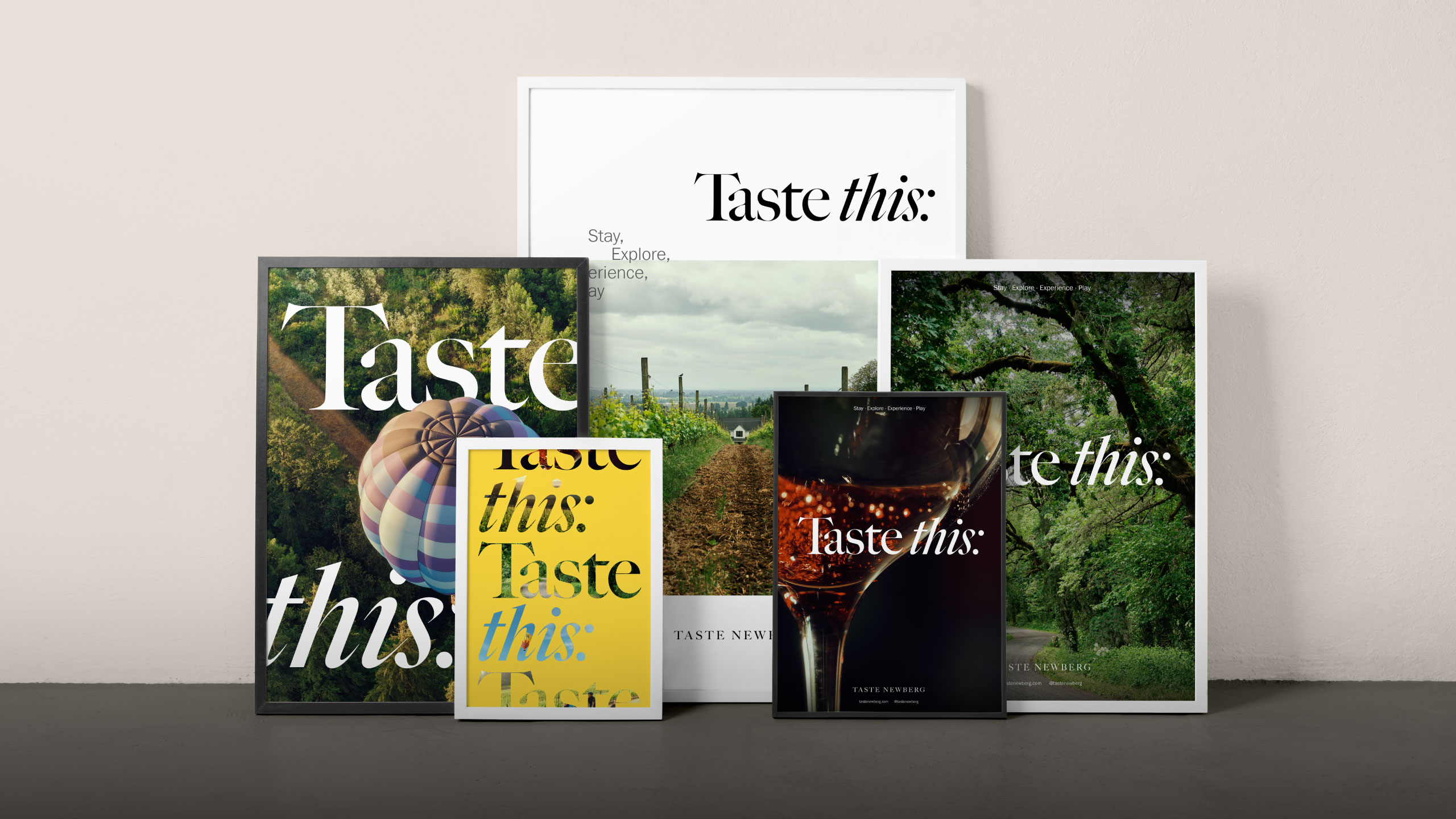 Series of Taste Newberg posters