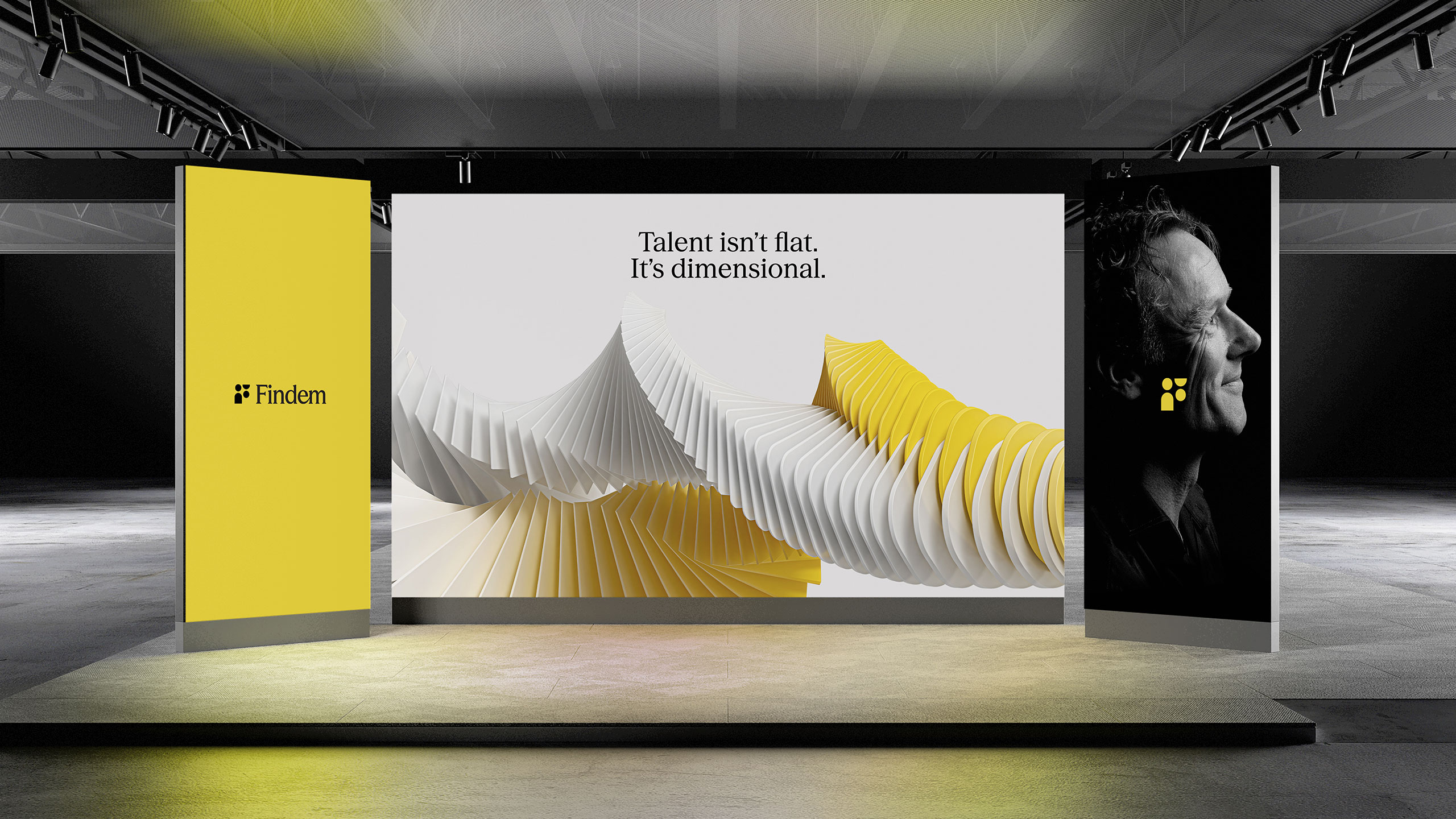 Findem trade show mockup